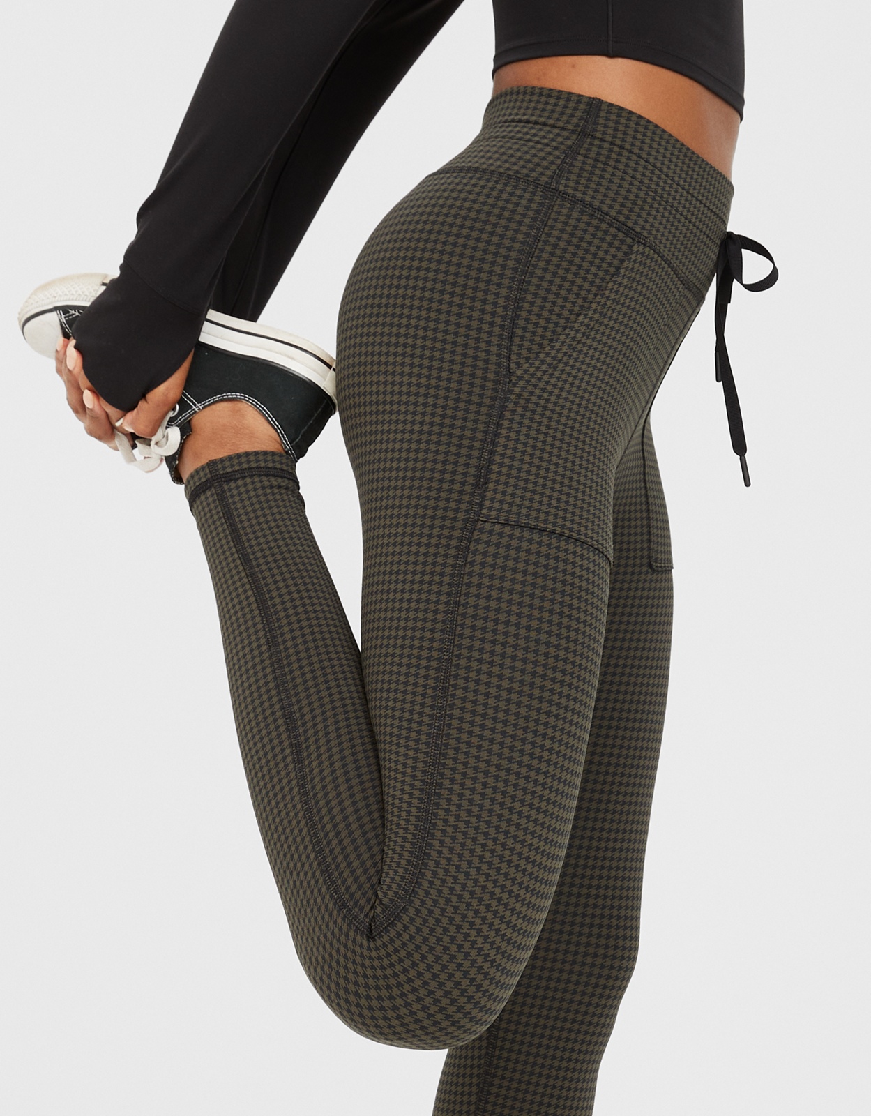 Houndstooth Thermal Legging