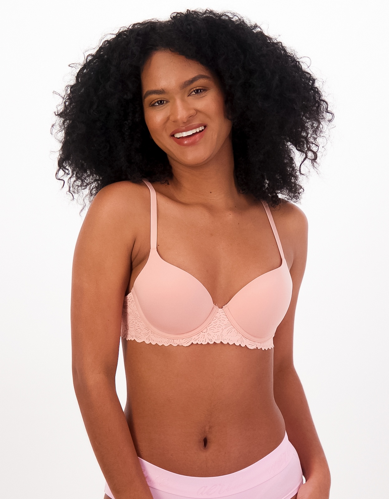 Buy Aerie Real Sunnie Demi Push Up Blossom Lace Trim Bra online | American  Eagle Outfitters Jordan