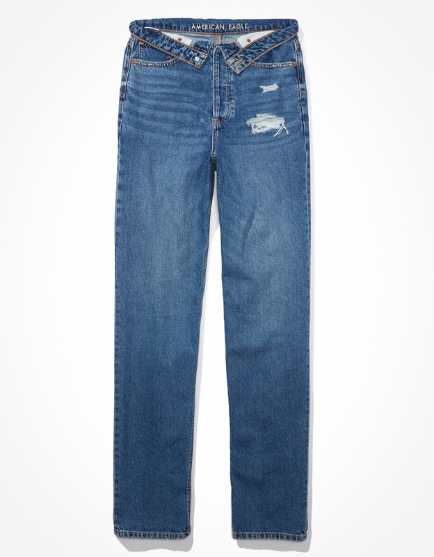 Buy AE Highest Waist Baggy Straight Jean online