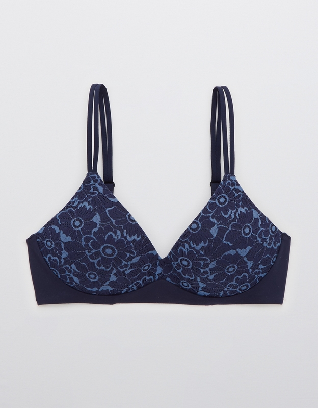 Buy Aerie Real Blossom Lace Wireless Push Up Bra online