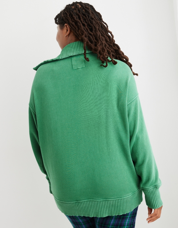 Buy Aerie Down-To-Earth Quarter Zip Sweatshirt online