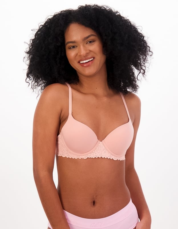 Buy Aerie Real Sunnie Demi Push Up Blossom Lace Trim Bra online